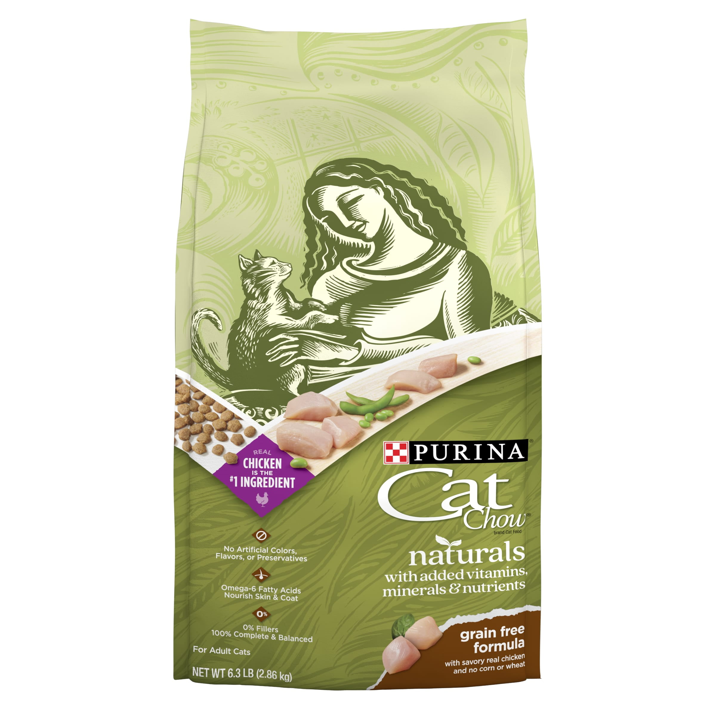 Purina Cereal Free Cat Food Purina ONE Natural, High Protein