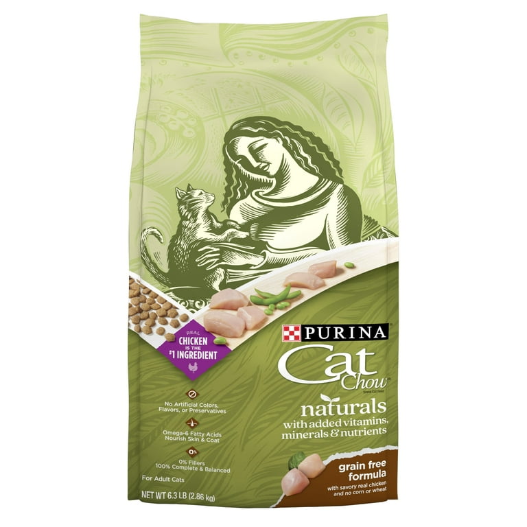 Purina Cat Chow Naturals With Real Chicken Dry Cat Food Grain