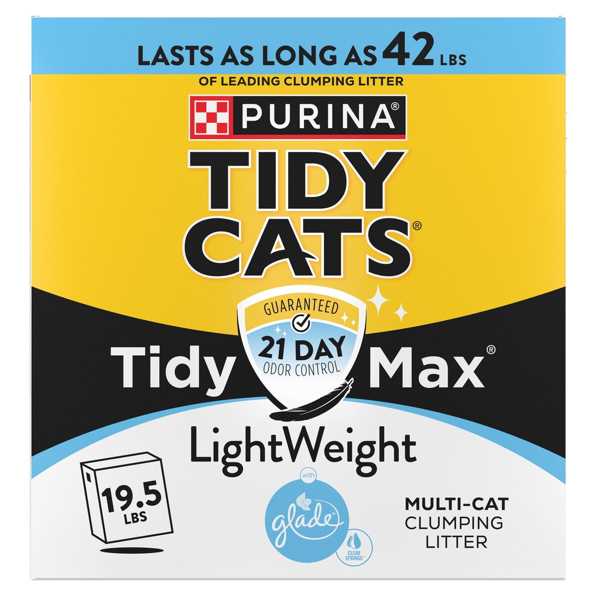 Purina Cats Tidy Max Lightweight Cat Litter with Glade Clear Springs