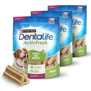 Purina DentaLife ActivFresh Small & Medium Dog Treats with Chicken Chews, 30 Count Pouches 3 Pack