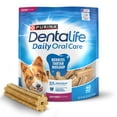 thumbnail image 1 of Purina Dentalife Daily Oral Care Chicken Flavor Small/Medium Breed Dog Dental Chews – 28.5 oz pouch (40ct), 1 of 12