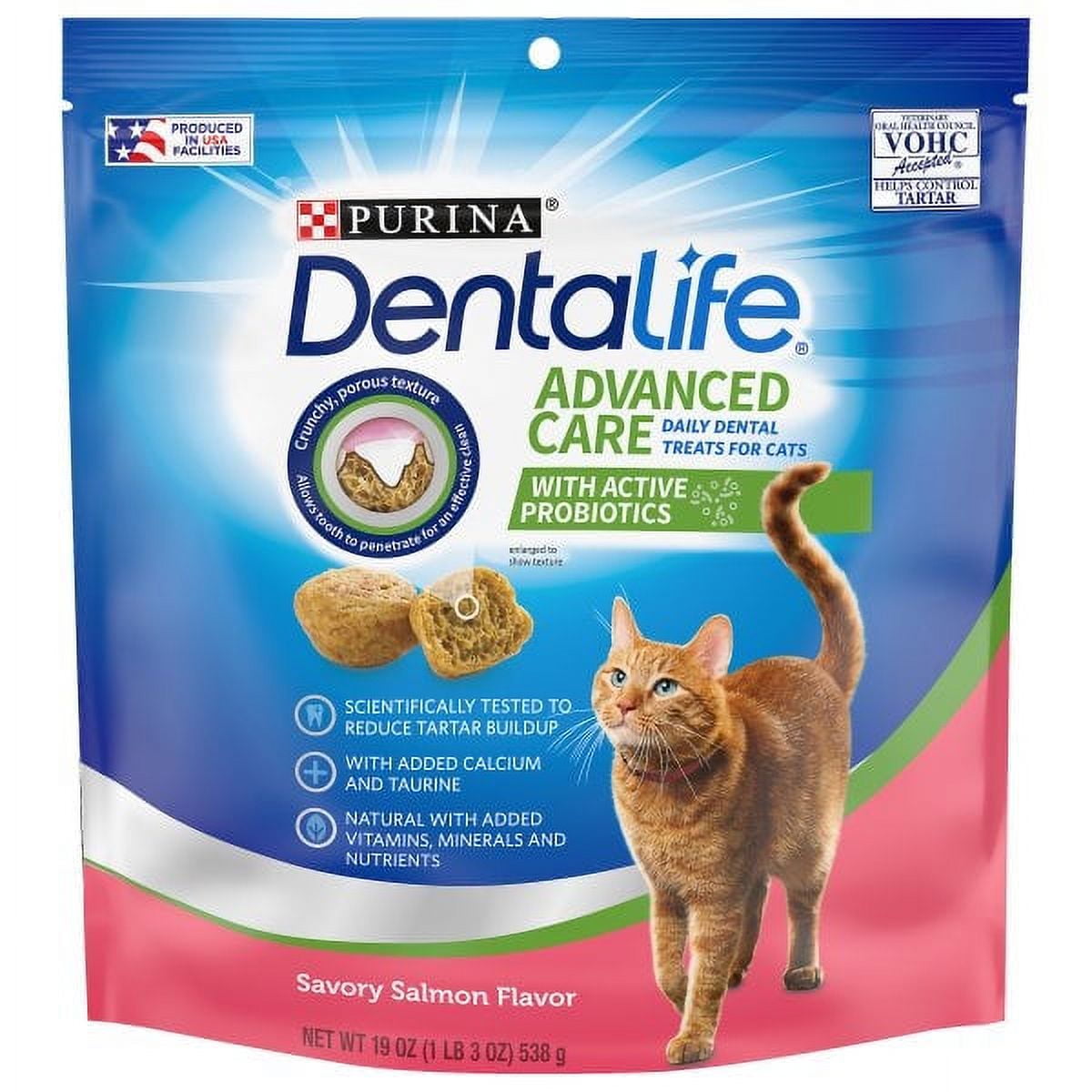 Purina DentaLife Made in USA Facilities Cat Dental Treats, Savory