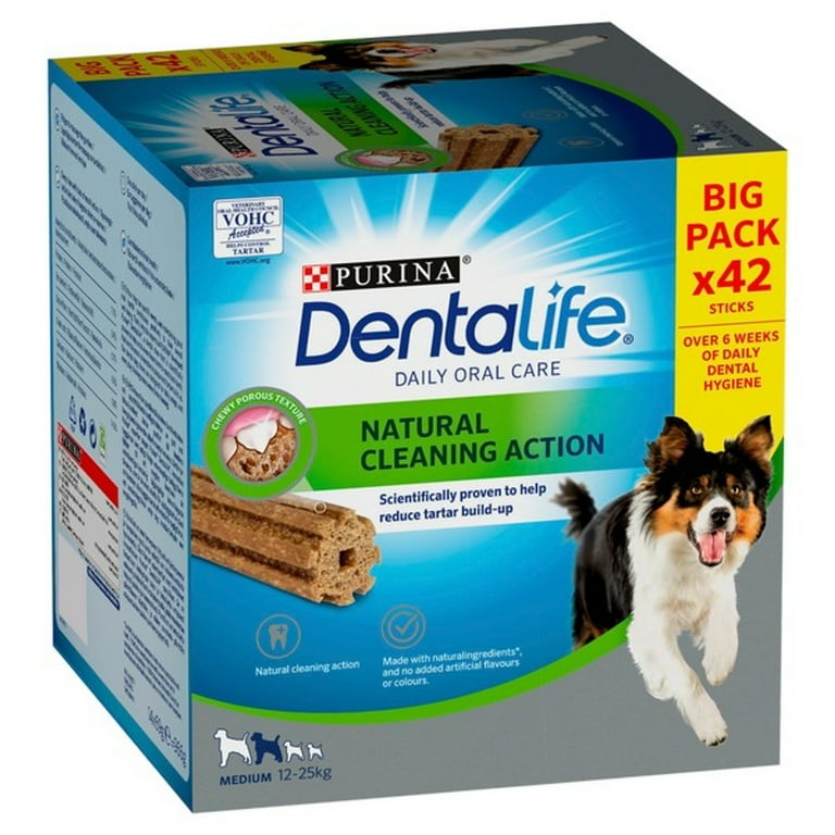 Purina Dentalife Medium Dog Treats Dental Chew 42 stick 2 14x69g Case of 2