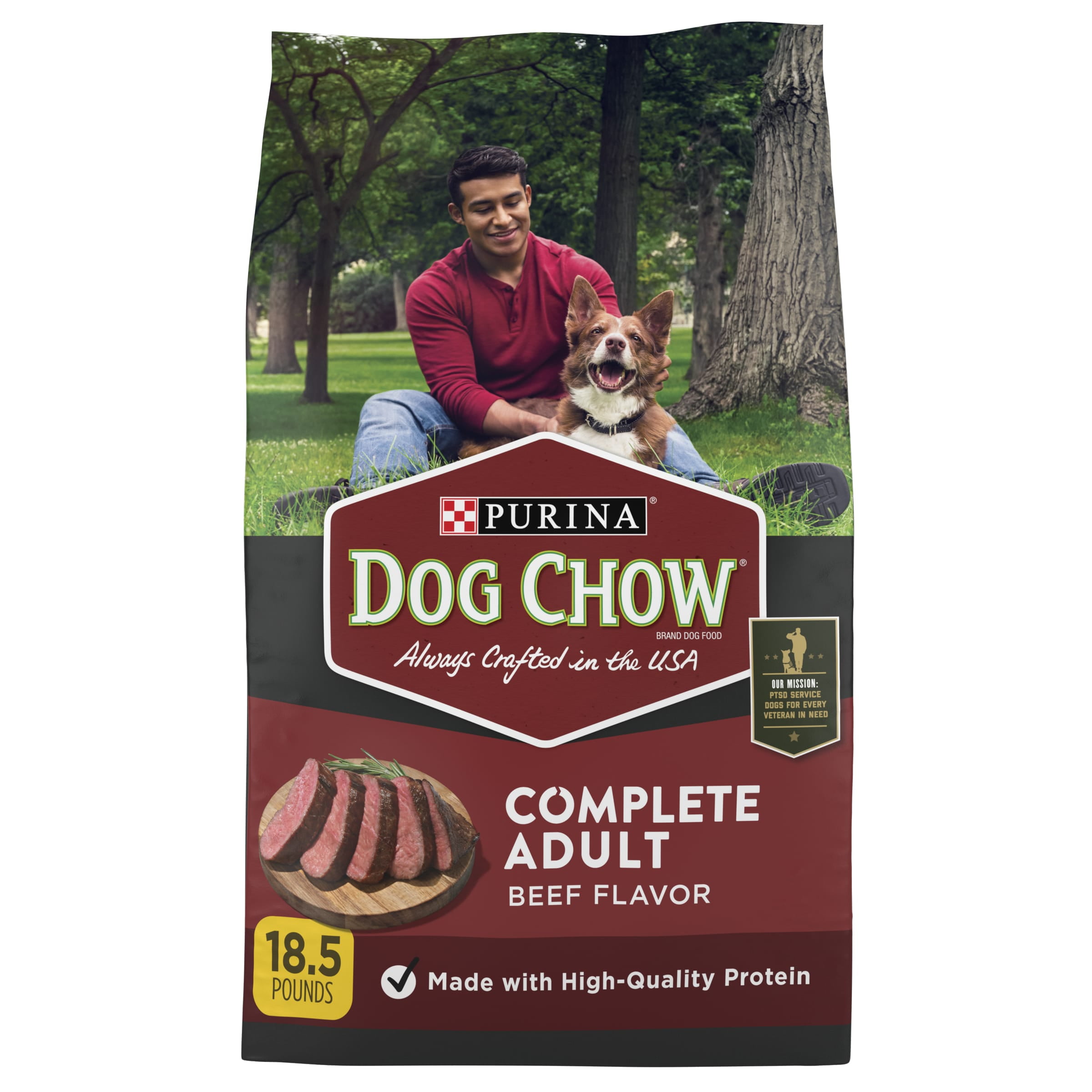 Purina Dog Chow Complete Adult Beef Flavor Dry Dog Food 18.5 lbs