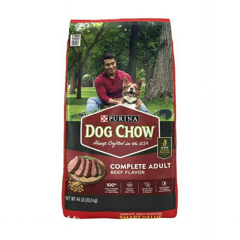 Purina Dog Chow Complete Adult Dry Food Real Beef Flavor 44 lb Walmart