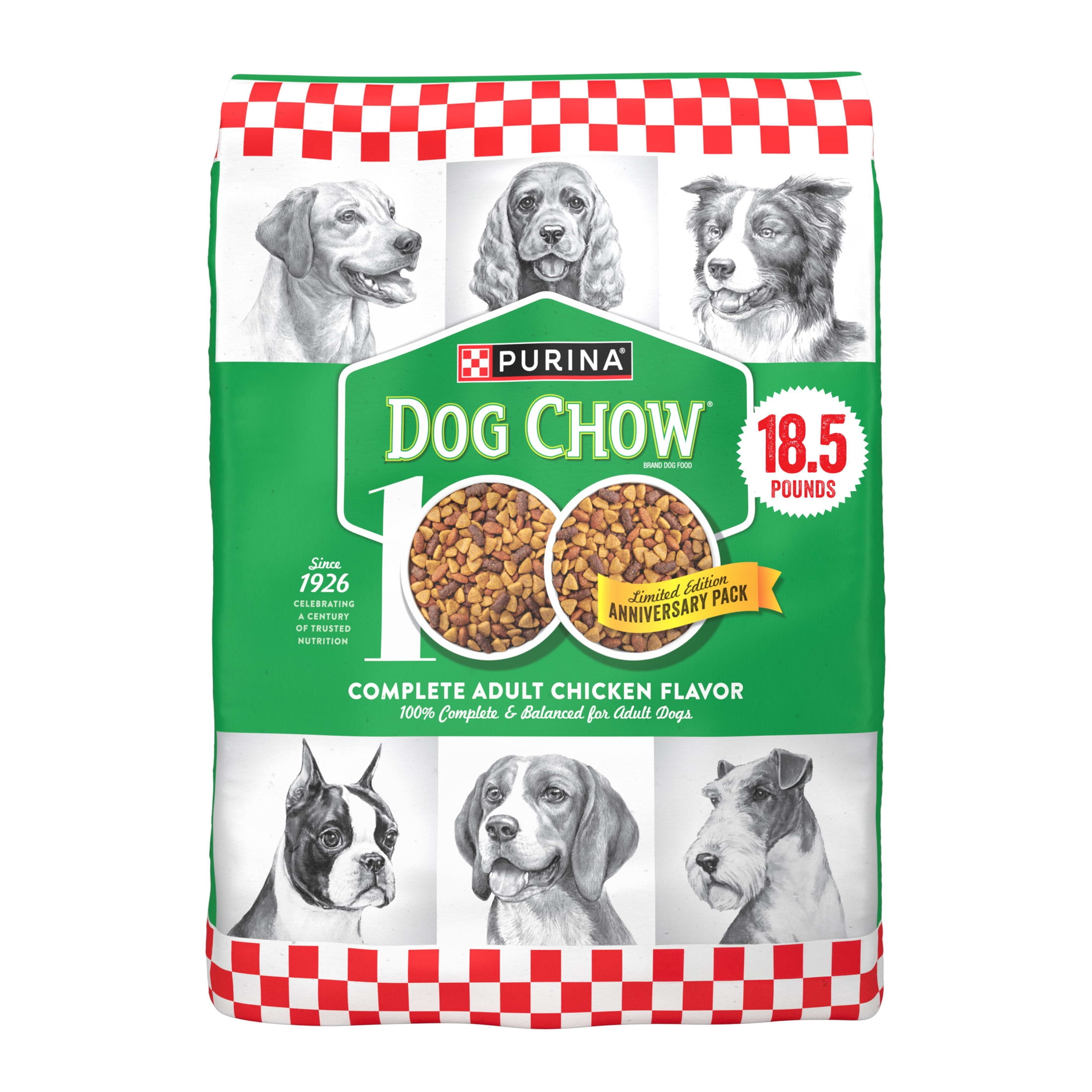 Purina Dog Chow, 18.5 lb Bag, Dry Dog Food for Adult Dogs, High