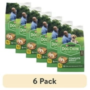 (6 pack) Purina Dog Chow Complete, Dry Dog Food for Adult Dogs High Protein, Real Chicken, 18.5 lb Bag
