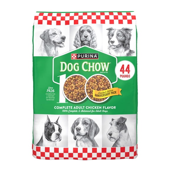 Purina Dog Chow Complete, Dry Dog Food for Adult Dogs High Protein, Real Chicken, 44 lb Bag