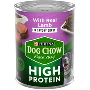 Purina Dog Chow High Protein Dog Food Wet Recipe With Real Lamb In Savory Gravy