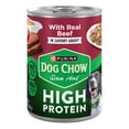 thumbnail image 1 of Purina Dog Chow Wet Dog Food, High Protein Soft Real Beef in Gravy, 13 oz Can, 1 of 8