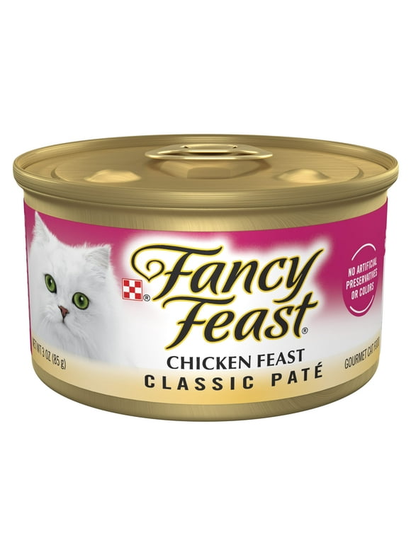 Purina Fancy Feast Chicken Feast Classic Grain Free Wet Cat Food Pate - 3 oz. Can