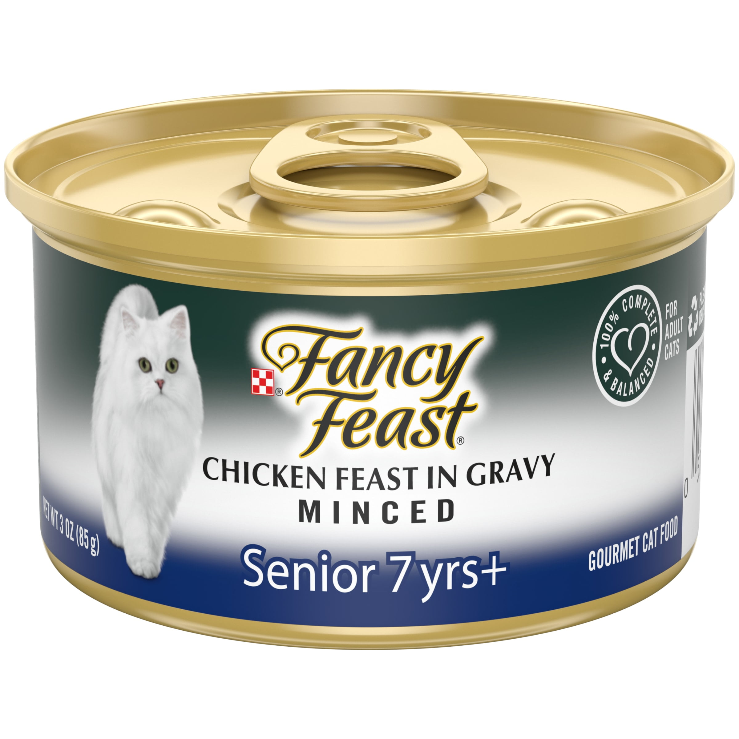 Purina Fancy Feast Chicken Wet Cat Food for Adult Cats, 3 oz Can Pack of 8)