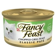 Purina Fancy Feast Chopped Grill Feast Classic Grain Free Wet Cat Food Pate