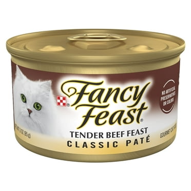 Purina Fancy Feast Classic Pate Cat Food, Tender Beef Feast, 3 oz Can