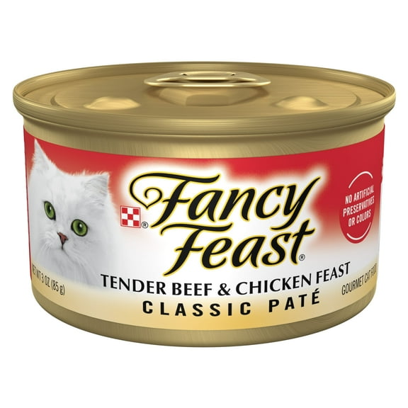 Purina Fancy Feast Classic Pate Kitten Food, Wet Cat Food, Tender Beef & Chicken, 3 oz Can