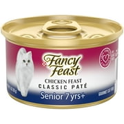 Purina Fancy Feast Senior Classic Pate Kitten Food, Wet Cat Food, Chicken Feast, 3 oz Can