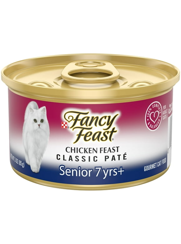 Purina Fancy Feast Classic Pate Wet Cat Food for Adult Cats Chicken, 3 oz Can