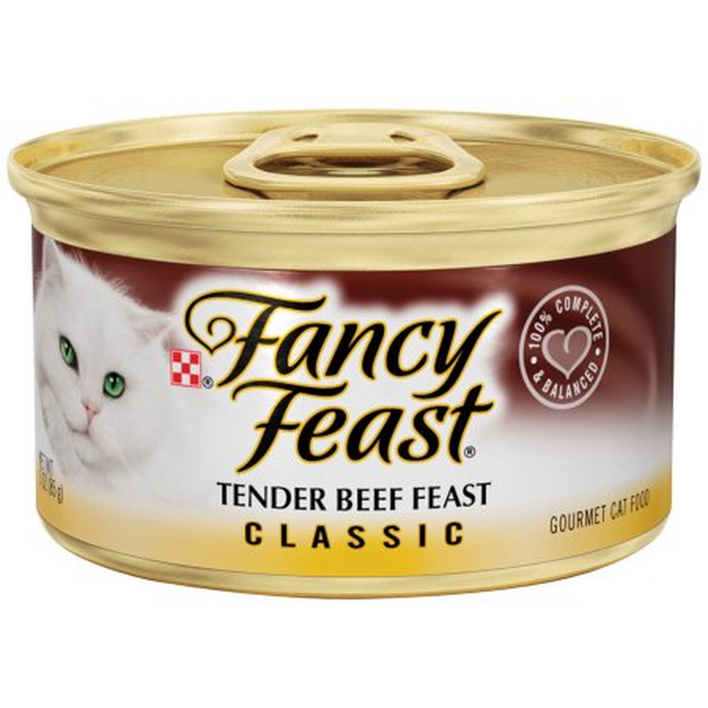 Purina Fancy Feast Classic Tender Beef Feast Cat Food Pack of 48 Walmart