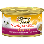Purina Fancy Feast Delight Wet Cat Food Chicken Cheddar, 3 oz Can