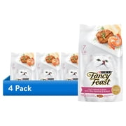 (4 pack) Purina Fancy Feast Dry Cat Food Filet Mignon Flavor With Seafood and Shrimp, 7 lb.