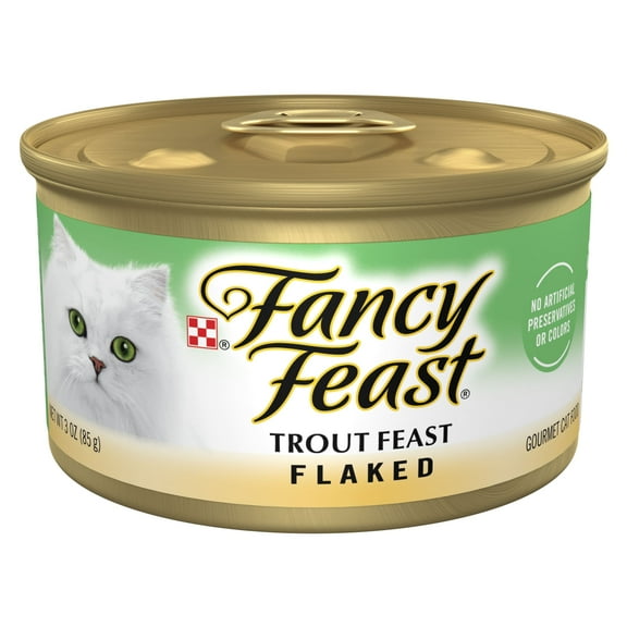 Purina Fancy Feast Flaked Kitten Food, Wet Cat Food, Trout Feast, 3 oz Can