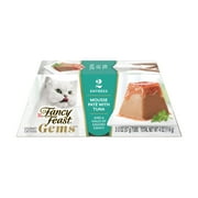 Purina Fancy Feast Gems Mousse Pate Kitten Food, Wet Cat Food, Tuna in Gravy, (2) 2 oz Tubs