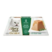 Purina Fancy Feast Gems Wet Cat Food, Mousse Pate with Chicken and a Halo of Savory Gravy, 4 oz. Tub