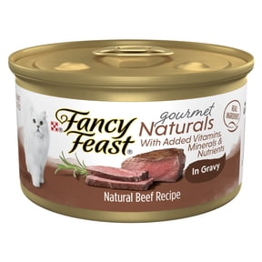 Purina Fancy Feast Gourmet Naturals Kitten Food, Wet Cat Food, Beef in Gravy, 3 oz Cans, 12 Pack