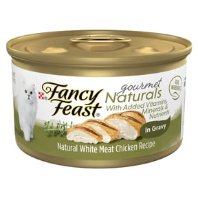 Purina Fancy Feast Gourmet Naturals Wet Cat Food, Chicken in Gravy, 3 oz Cans (12 Pack)