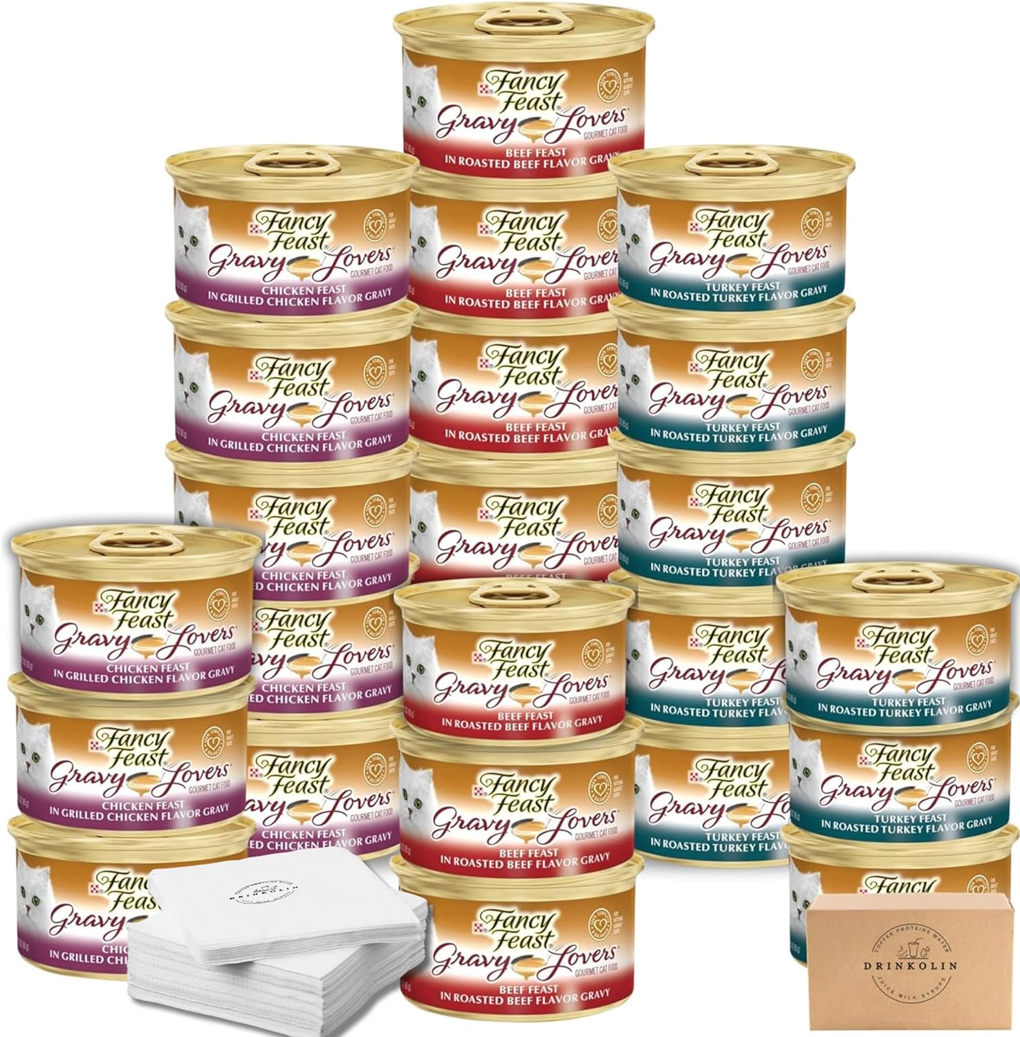 Purina Fancy Feast Gourmet Wet Cat Food Gravy Lovers, Poultry & Beef