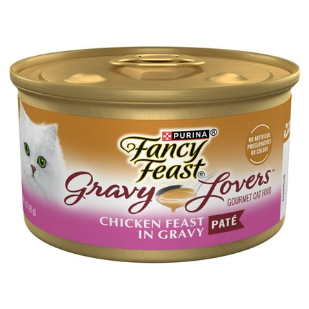 Purina Fancy Feast Gravy Lovers Pate Food, Wet Cat Food, Chicken Feast, 3 oz Can