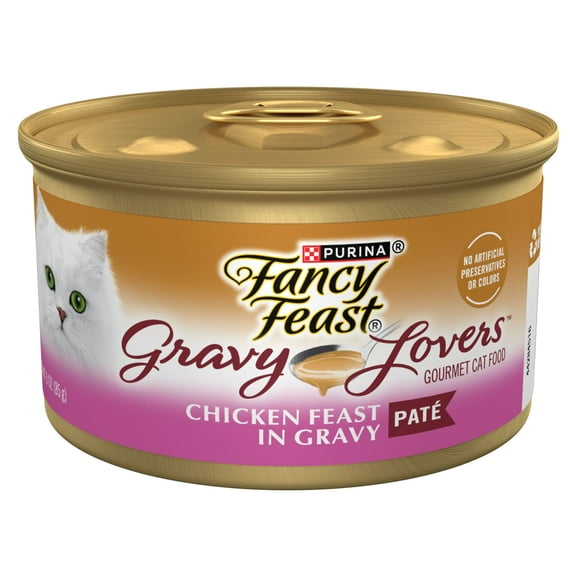 Purina Fancy Feast Gravy Lovers Pate Food, Wet Cat Food, Chicken Feast, 3 oz Can