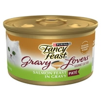 Purina Fancy Feast Gravy Lovers Pate Food, Wet Cat Food, Salmon Feast in Gravy, 3 oz Can