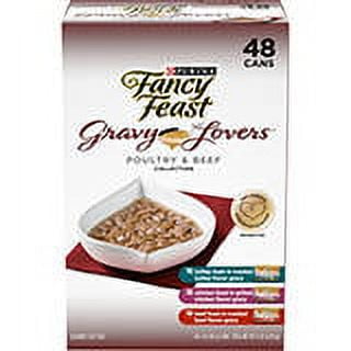 Purina Fancy Feast Gravy Lovers Poultry & Beef Variety Pack, 48 ct.