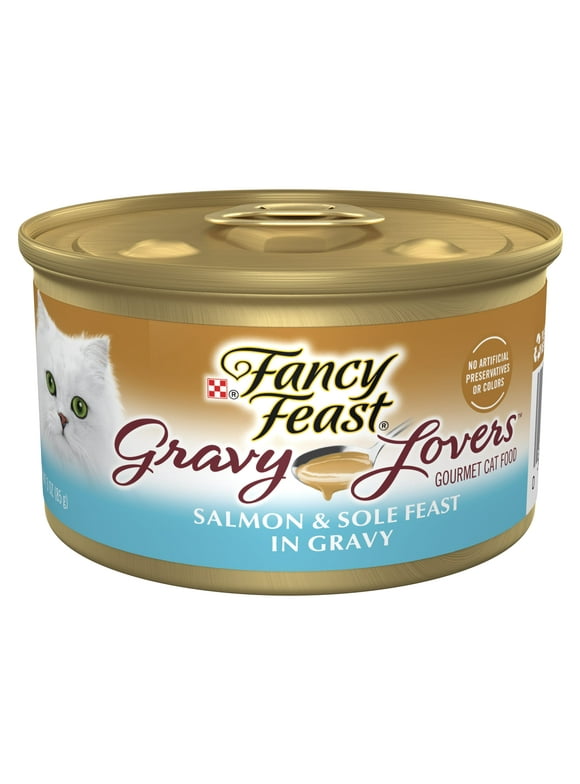 Fancy Feast Purina Fancy Feast Gravy Lovers Salmon And Sole Feast