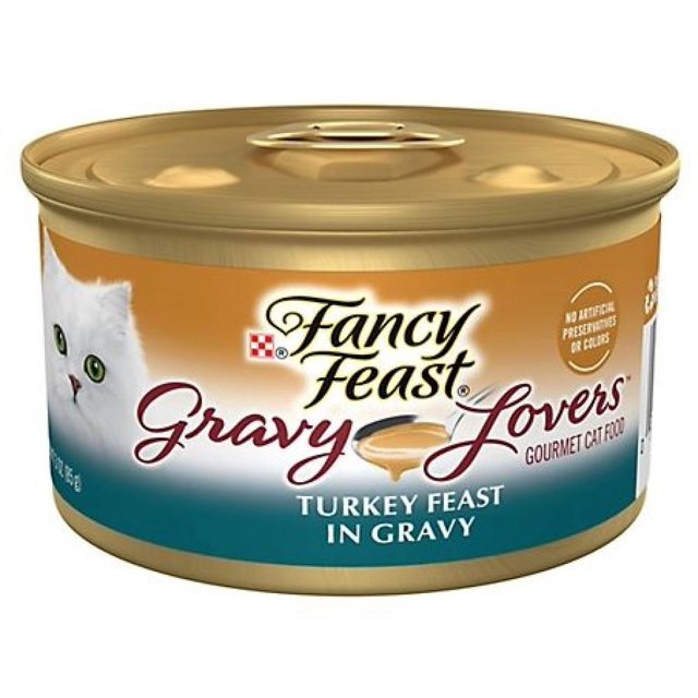 Purina Fancy Feast Gravy Lovers Turkey Gourmet Wet Cat Food, 1 Can, 3.