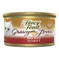 thumbnail image 1 of Purina Fancy Feast Gravy Lovers Wet Cat Food, Beef in Gravy, 3 oz Can, 1 of 9