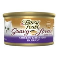thumbnail image 1 of Purina Fancy Feast Gravy Lovers Wet Cat Food, Chicken & Beef in Gravy, 3 oz Cans (24 Pack), 1 of 10
