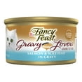 thumbnail image 1 of Purina Fancy Feast Gravy Lovers Wet Cat Food, Salmon & Sole in Gravy, 3 oz Cans (24 Pack), 1 of 10