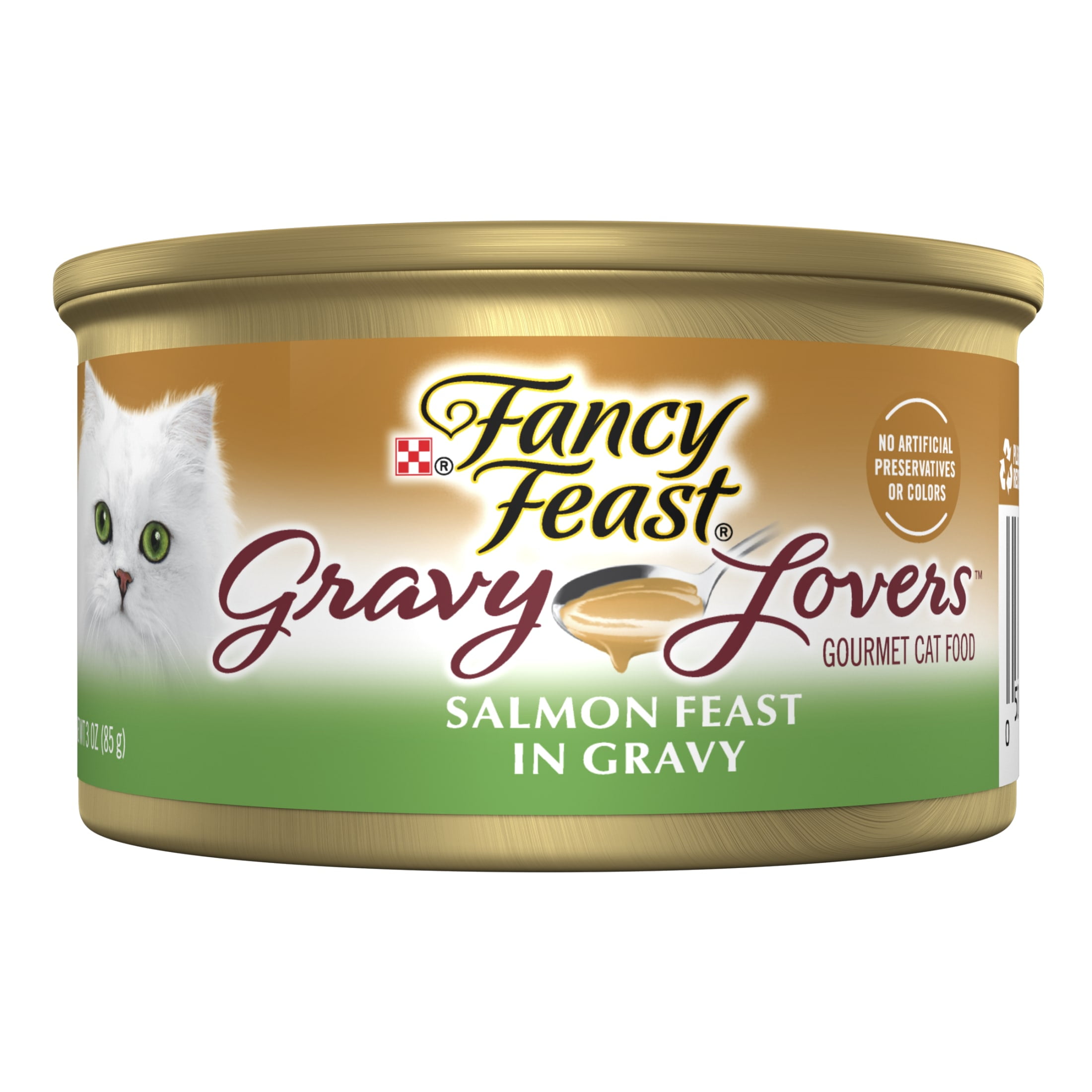 Purina Fancy Feast Gravy Lovers Wet Cat Food, Seared Salmon in Gravy, 3 oz Cans (24 Pack)
