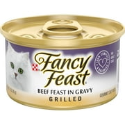 (12 pack) Purina Fancy Feast Grilled Kitten Food, Wet Cat Food, Beef Feast in Gravy, 3 oz Can