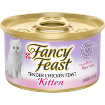 Purina Fancy Feast Kitten Food, Wet Cat Food, Chicken Feast & Milk, 3 oz Can