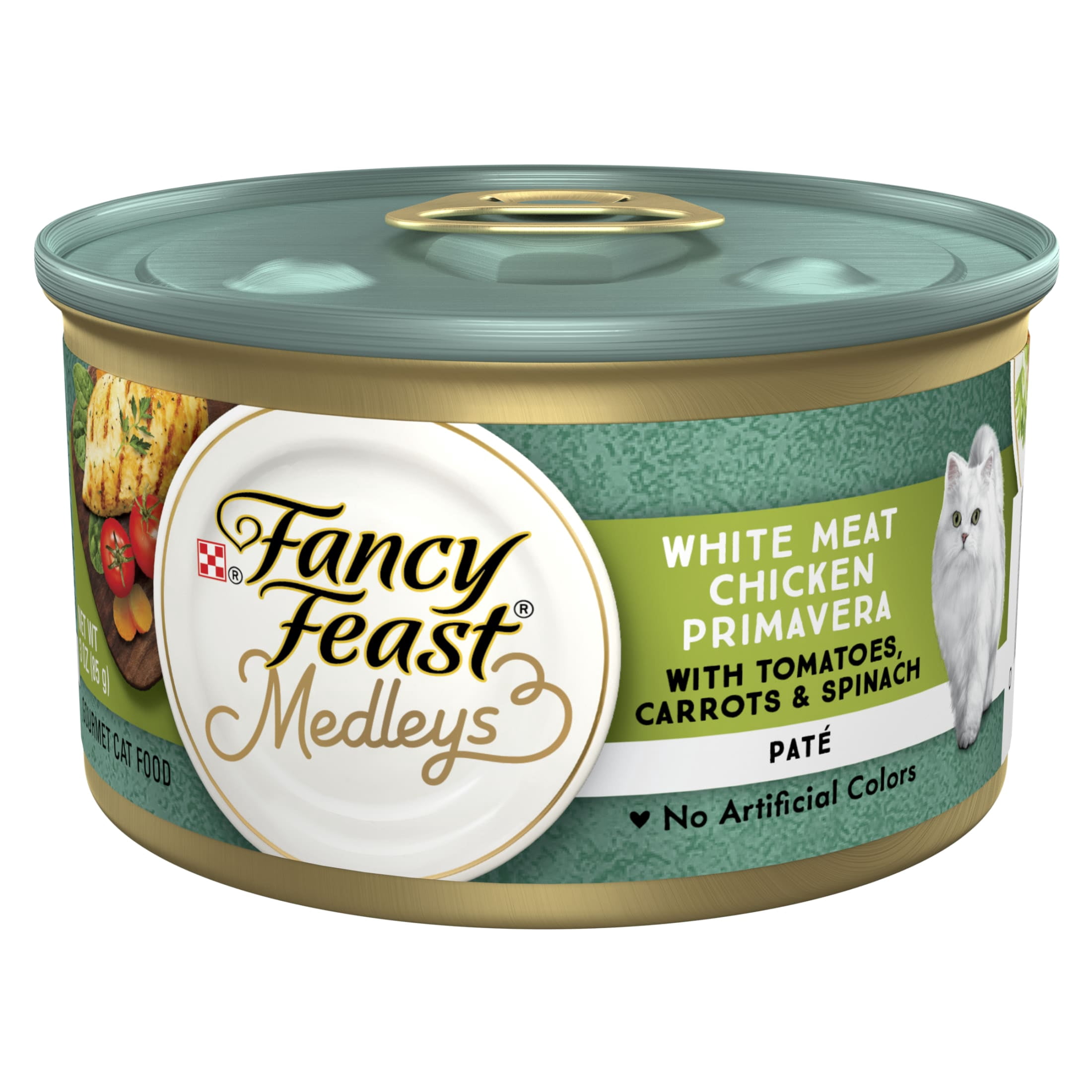 Purina Fancy Feast Medleys Kitten Food, Wet Cat Food, Chicken Primavera, 3 oz Cans, 24 Pack