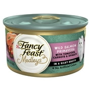 (12 pack) Purina Fancy Feast Medleys Cat Food, Wet Cat Food, Salmon Primavera, 3 oz Can