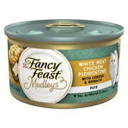 Purina Fancy Feast Medleys Wet Cat Food, Chicken Florentine & Cheese, 3 oz Can