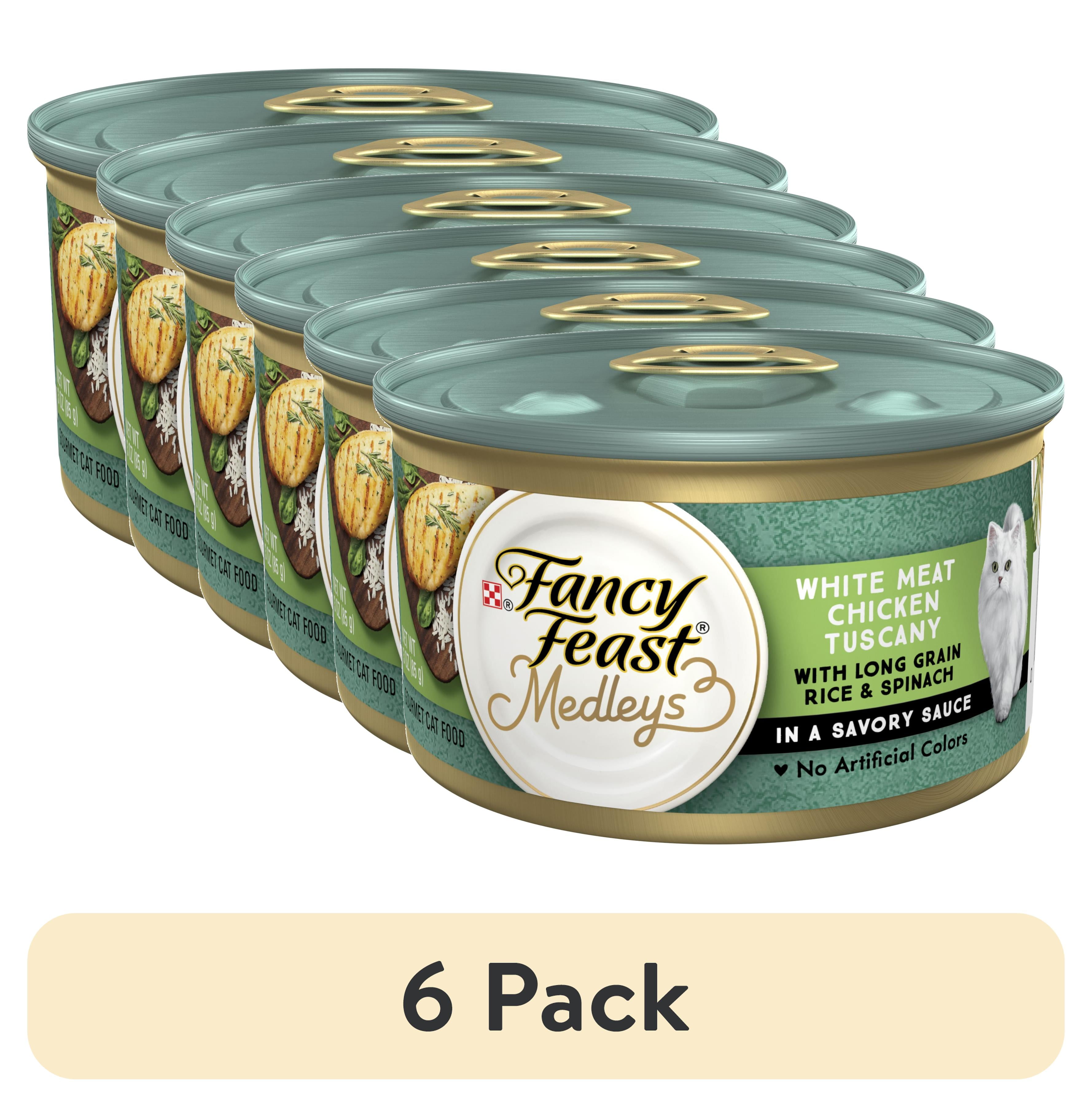 Purina Fancy Feast Medleys Wet Cat Food Chicken Tuscany Spinach, 3 oz