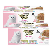 Purina Fancy Feast Classic Pate Kitten Food, Wet Cat Food, Salmon Primavera, 3 oz Cans (12 Pack)