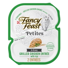 Purina Fancy Feast Petites Grilled Chicken Entrée With Rice In Gravy Gourmet Wet Cat Food Pate