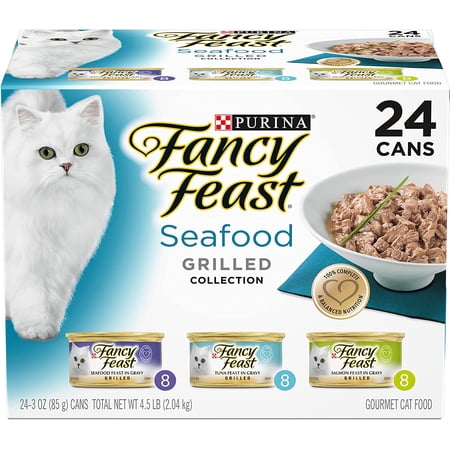 Purina Fancy Feast Petites Collection Wet Cat Food Variety Pack, 2.8 oz Tub