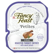 Purina Fancy Feast Petites Gourmet Pate Wet Cat Food, Turkey & Sweet Potato, 2.8 oz Tub
